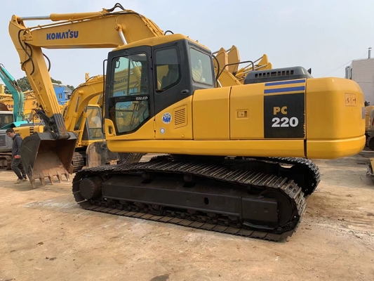 O tipo da esteira rolante usou a máquina escavadora hidráulica Komatsu PC220 de 22 toneladas