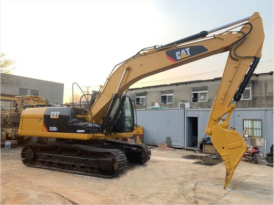 Máquina escavadora hidráulica CAT 320D de Caterpillar da segunda mão com linha do martelo