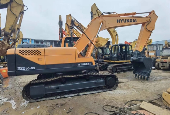 A máquina escavadora usada 2019 anos Machine Hyundai R220-9 R220-9S usou a máquina escavadora da esteira rolante