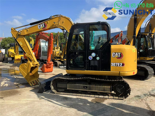 Pequena máquina japonesa de segunda mão CAT Caterpillar 307E Excavator em carga baixa Usada Caterpillar CAT 307E Excavator