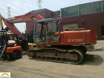 Máquina escavadora usada de 20 toneladas de Hitachi da cor original com motor EX200-1 de Isuzu6BD1T