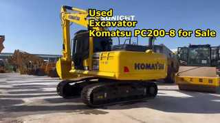 Escavadeira Komatsu PC200-8 usada para venda